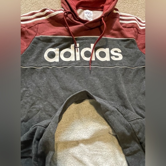 Perfect Adidas Pullover Hoodie! Sz Med - Picture 3 of 4